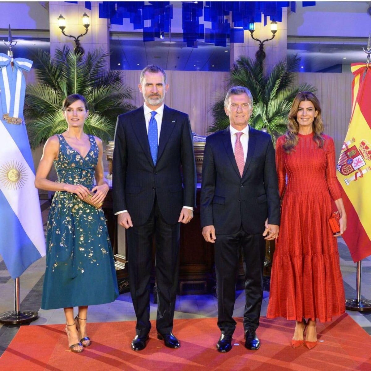 El reencuentro de reina Letizia y la primera dama de Argentina, Juliana Awada