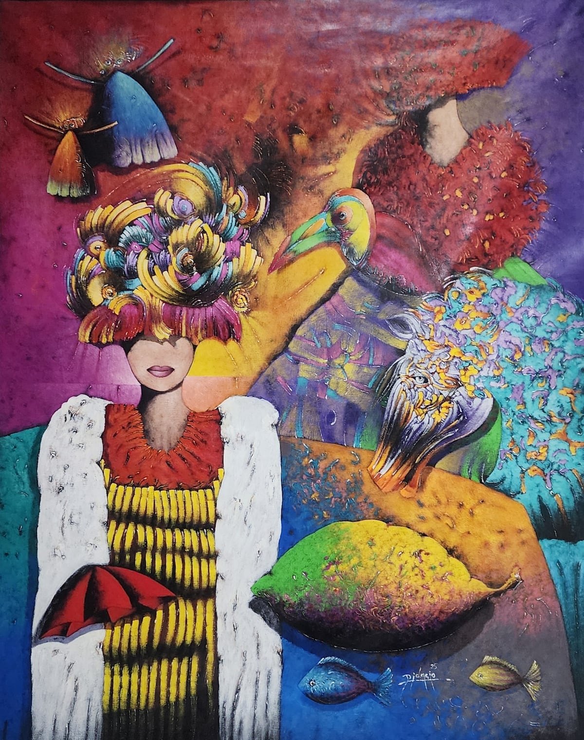 El artista chiricano Didasio De León, cambiando el mundo a través del color