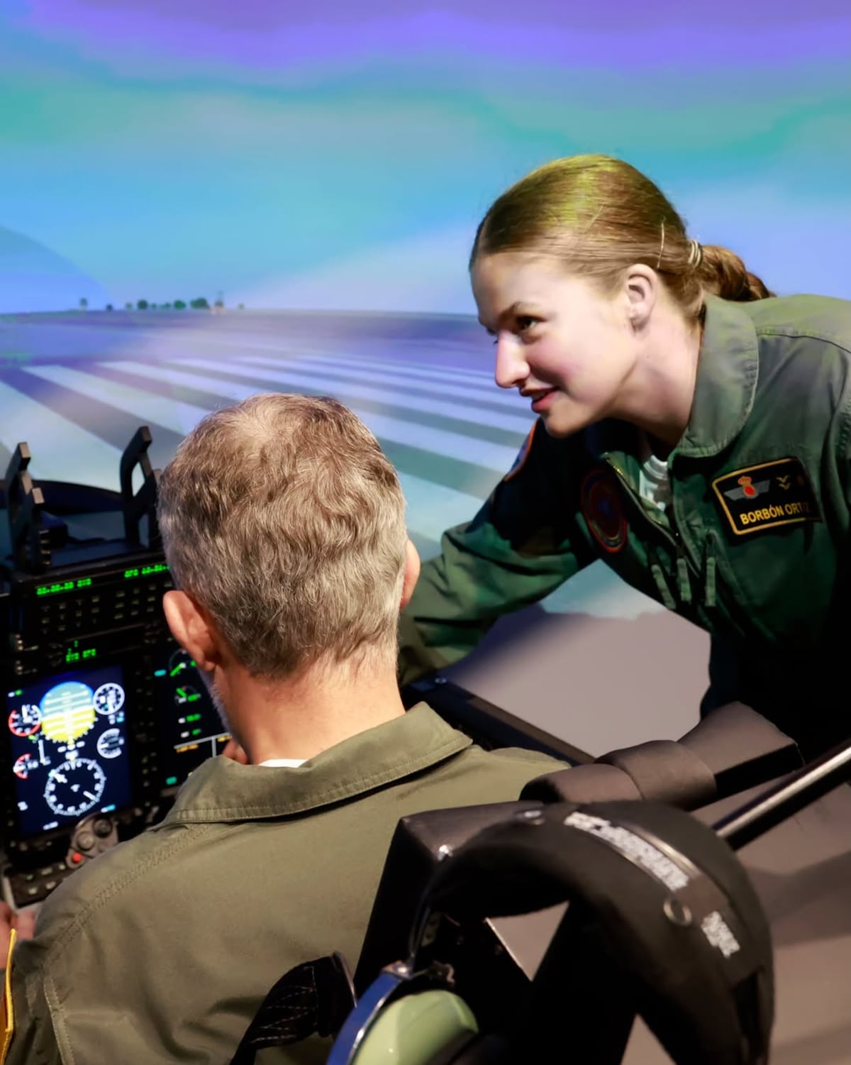 Padre e hija en el aire: el rey Felipe VI acompaña a la princesa Leonor en un vuelo de instrucción