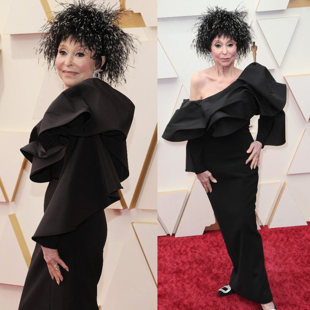 Brillo y color en la alfombra roja de los premios Oscar 2022