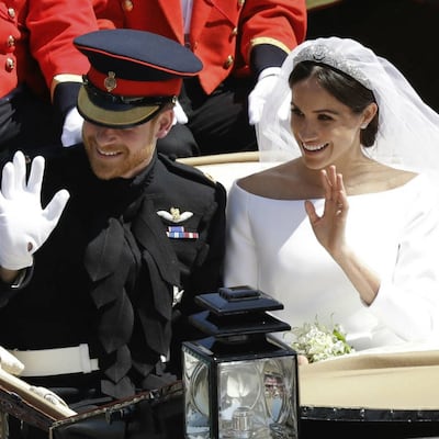 El primer recorrido de Harry y Meghan como recién casados