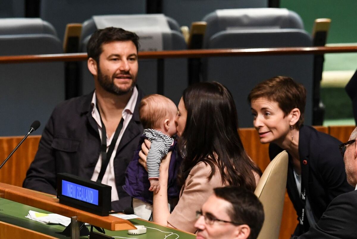 Jacinda Ardern, la primera ministra de Nueva Zelanda que llevó a su bebé a una reunión de la ONU
