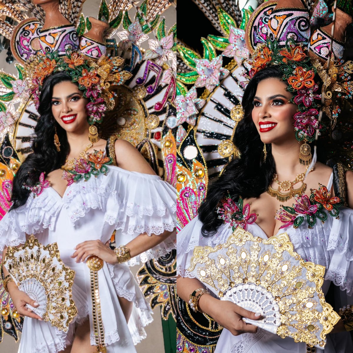 ‘Tambor de la alegría’, así es el traje nacional de Panamá en Miss Universo inspirado en el famoso tema folclórico