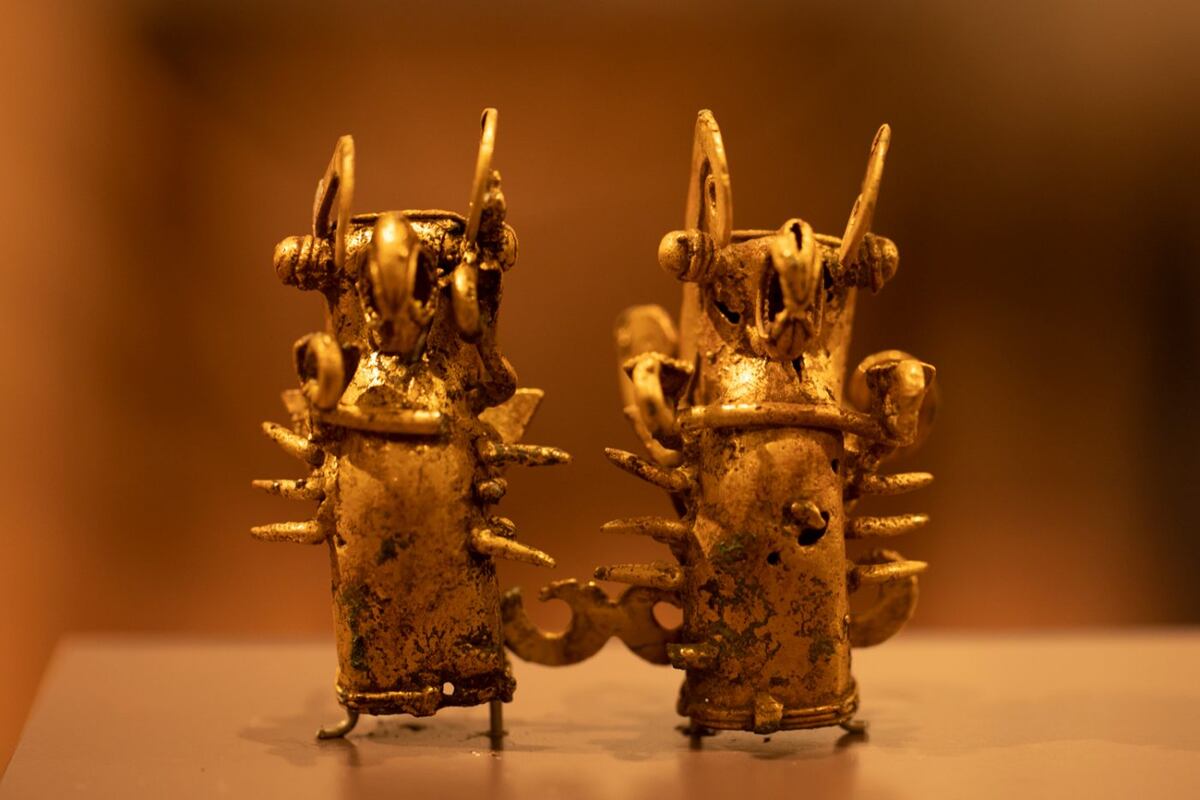 Tesoros en el museo de El Caño, en Coclé