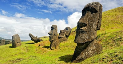 Cara a cara con los moai, en isla de Pascua