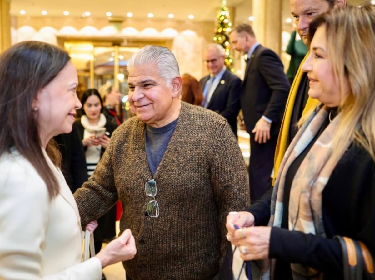 ‘Gracias a todo Panamá’: El encuentro entre José Raúl Mulino y María Corina Machado en Noruega