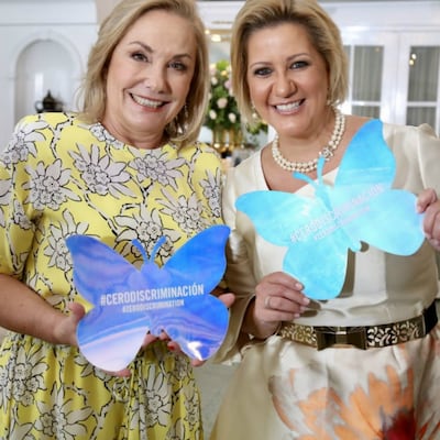 El encuentro entre Lorena Castillo de Varela y Cecilia Morel Montes en Panamá