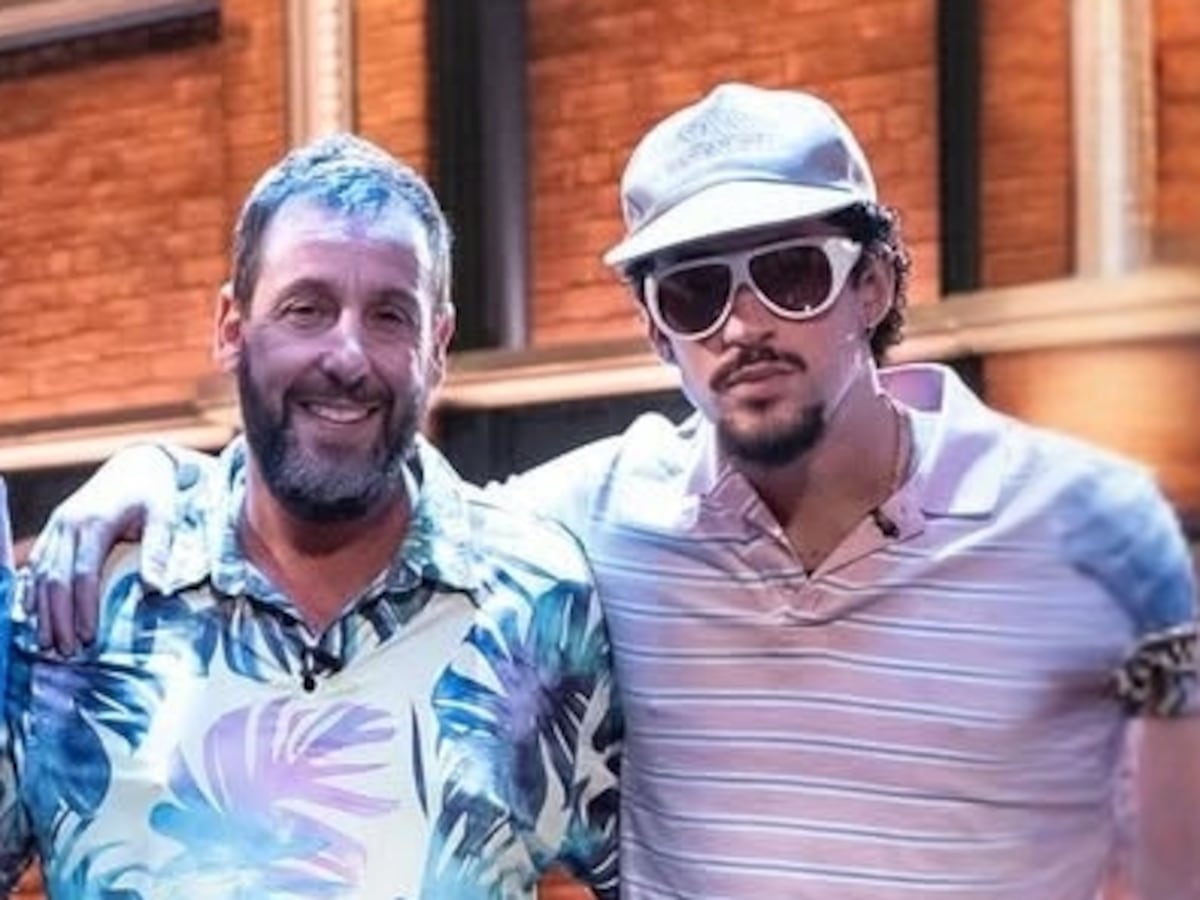 Bad Bunny casi llora cuando Adam Sandler lo saludó en un juego de los Lakers