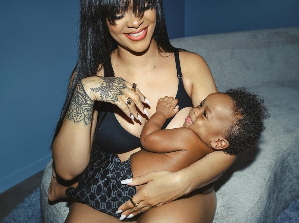 Sostenes de maternidad estilo Rihanna