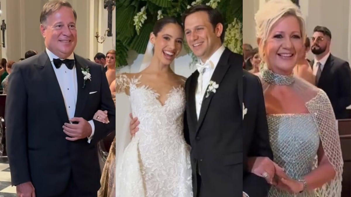 Adrián Varela, hijo del expresidente Juan Carlos Varela, se casa por la iglesia con Anabelle Laffitte