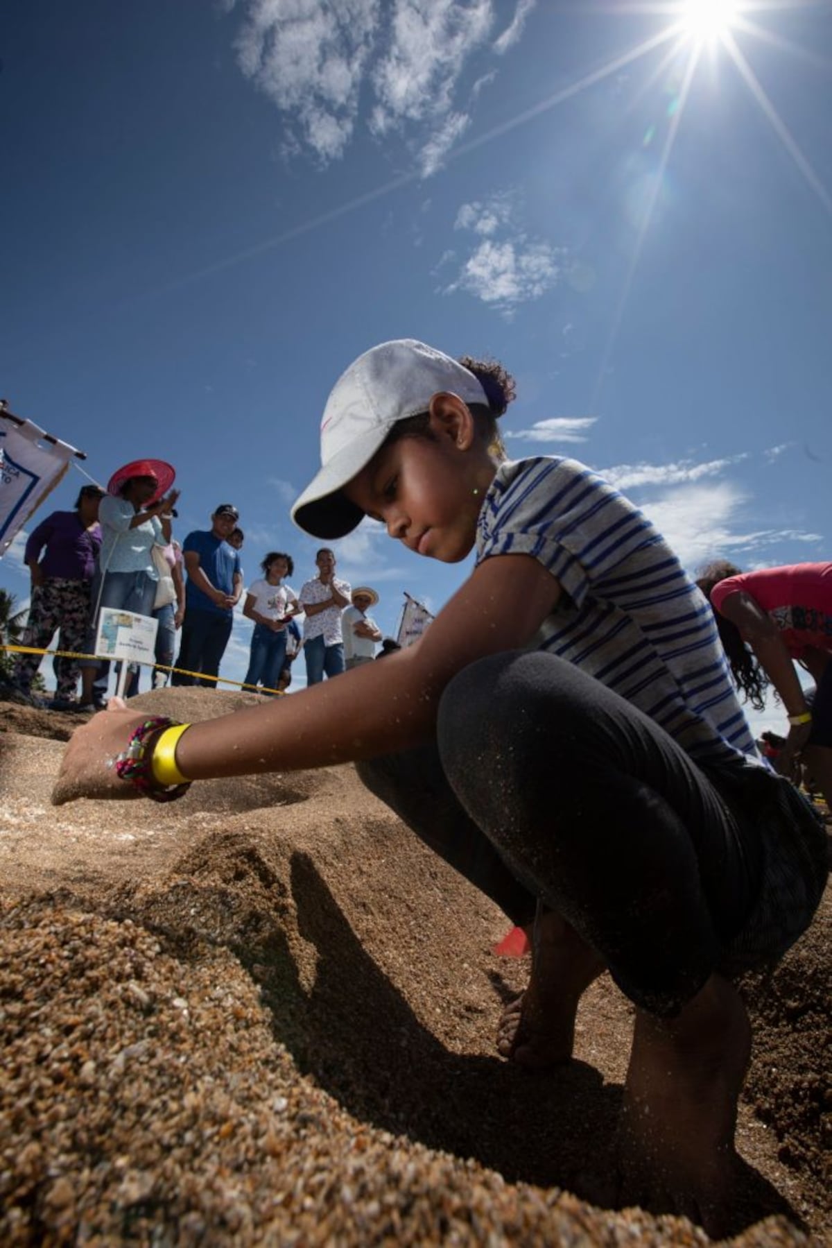 Concurso de figuras de arena en la playa de Veracruz