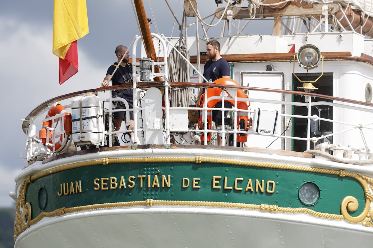 Así fue el cruce por el Canal de Panamá del buque escuela Juan Sebastián de Elcano, con la princesa Leonor a bordo