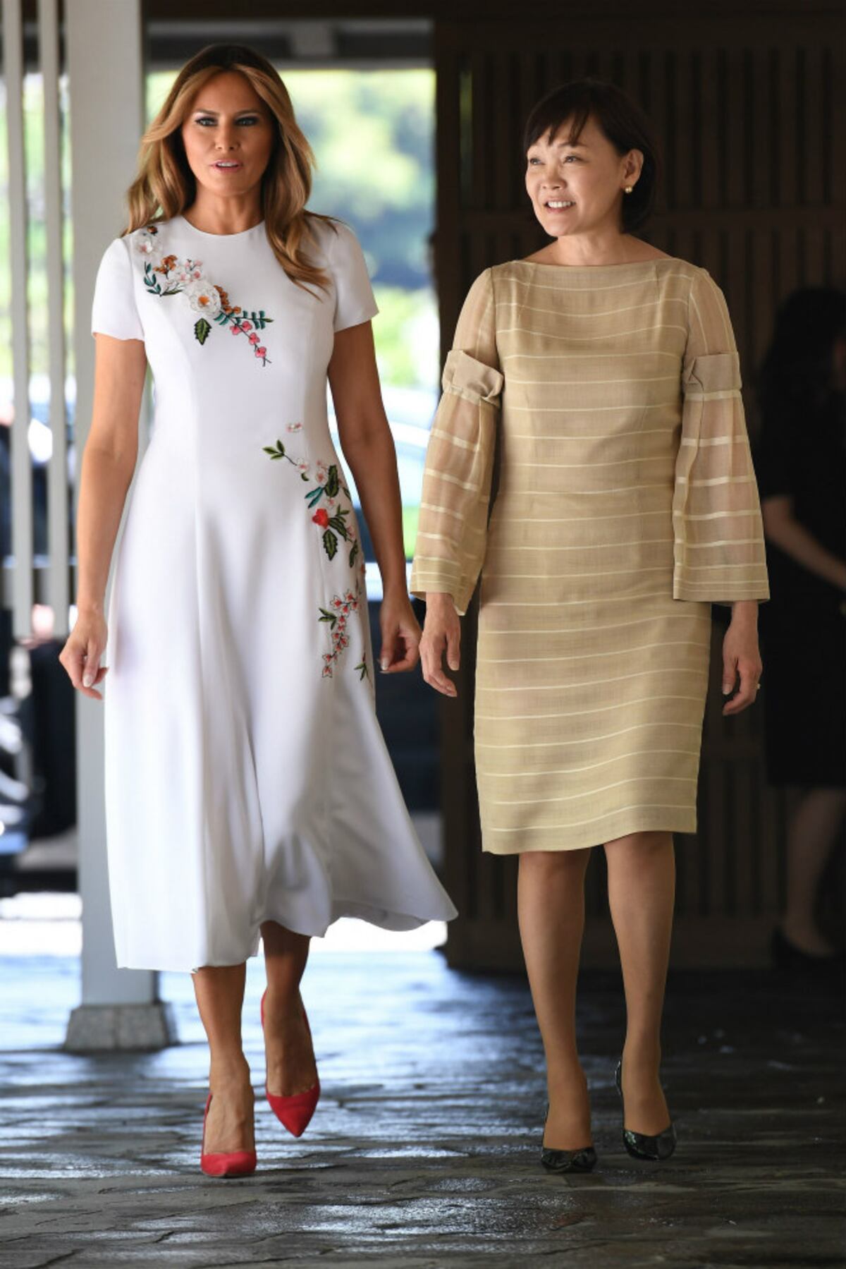 Melania Trump en Japón: seis vestidos en cuatro días