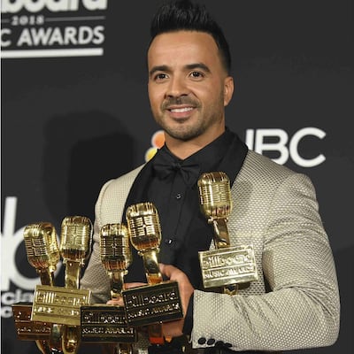 Luis Fonsi se lleva cinco premios Billboard 2018 por Despacito