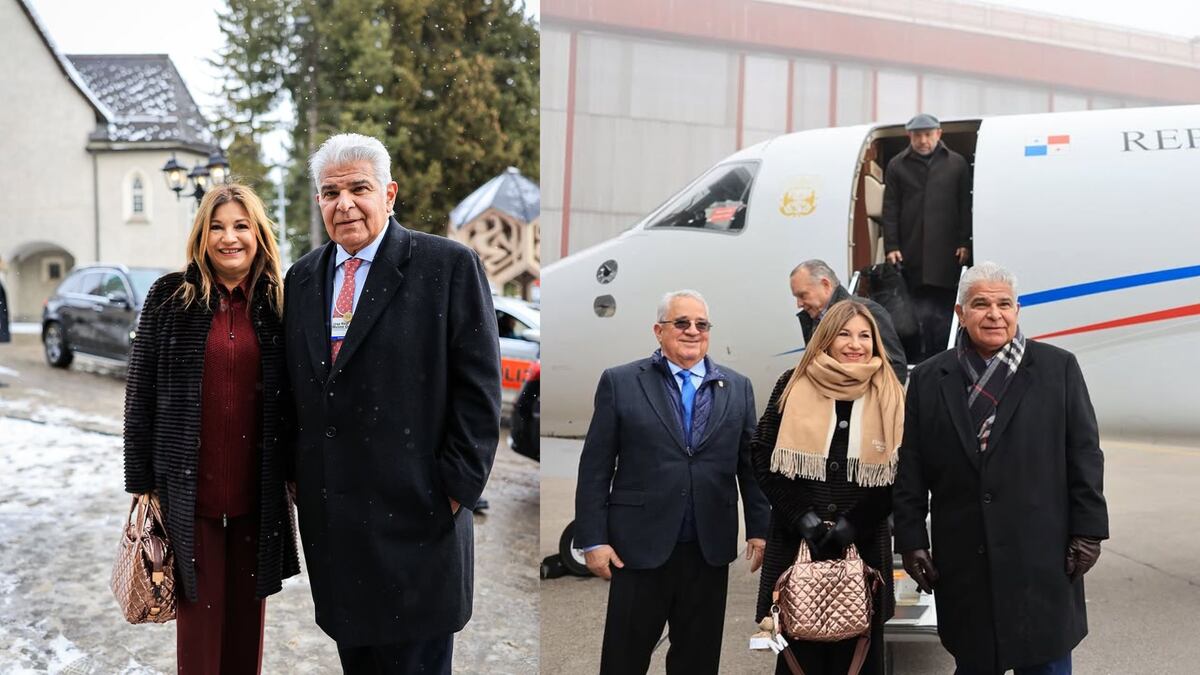 Maricel de Mulino en su primer viaje a Suiza como primera dama de Panamá