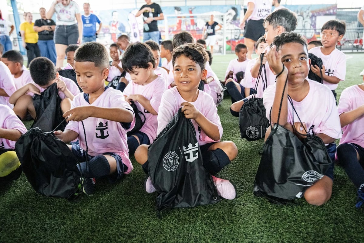 40 niños panameños participan de la primera clínica deportiva internacional con entrenadores del Inter Miami CF