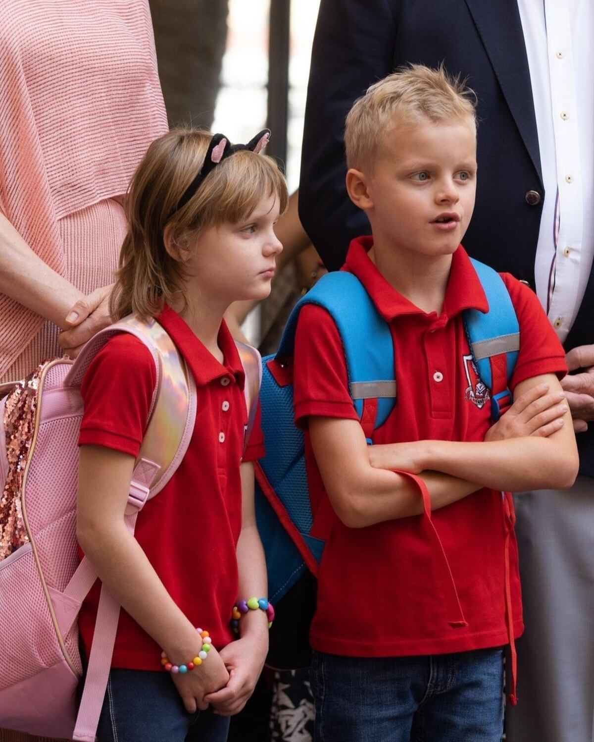Los hijos de Charlene y Alberto de Mónaco en su primer día de escuela